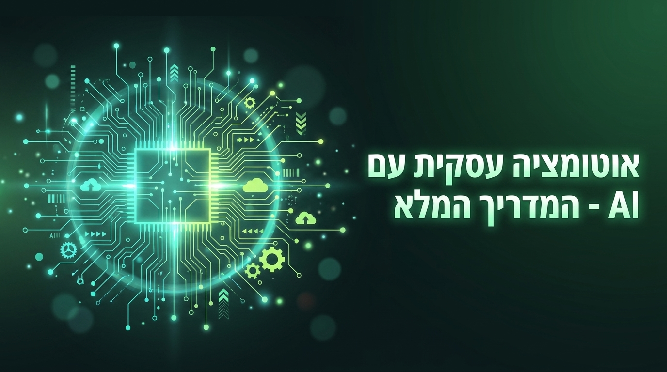 אוטומציה עסקית עם AI - מדריך מלא לעסקים בישראל