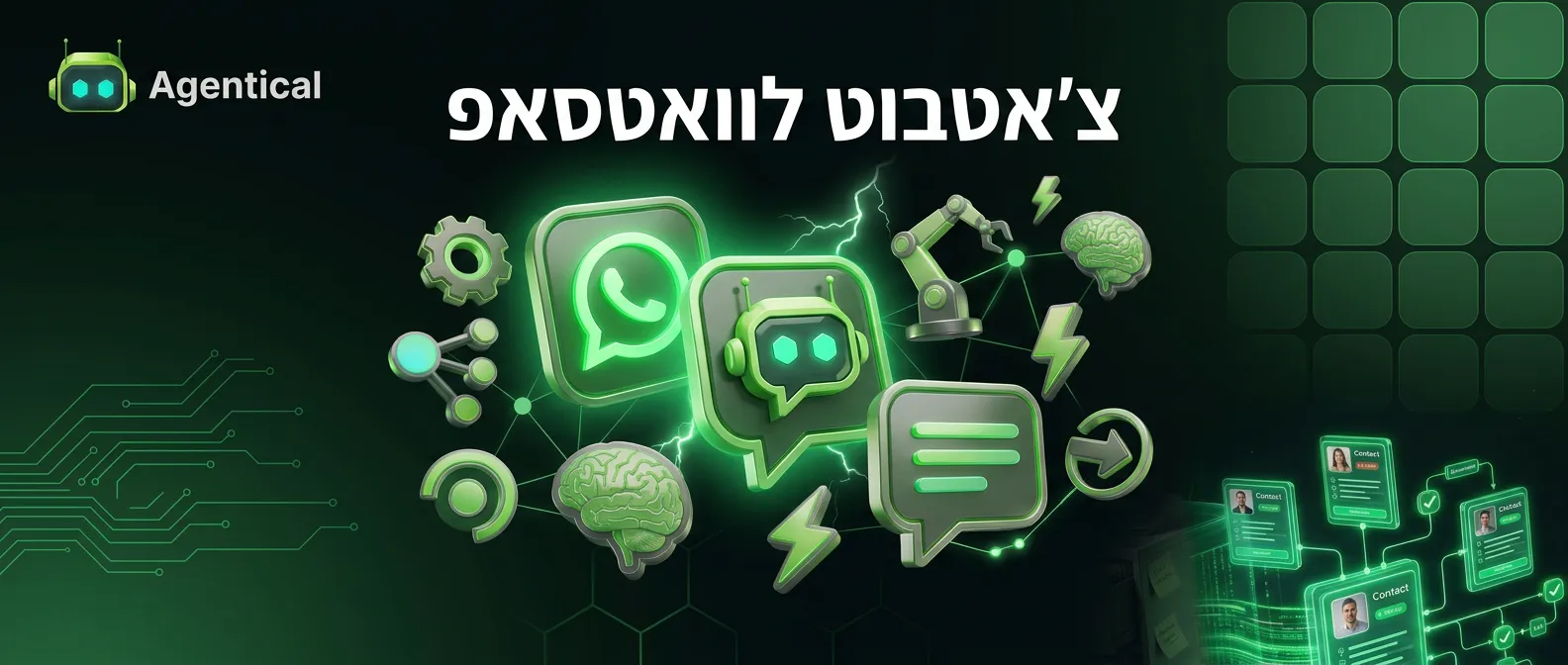 צ'אטבוט WhatsApp חכם לעסקים ישראליים